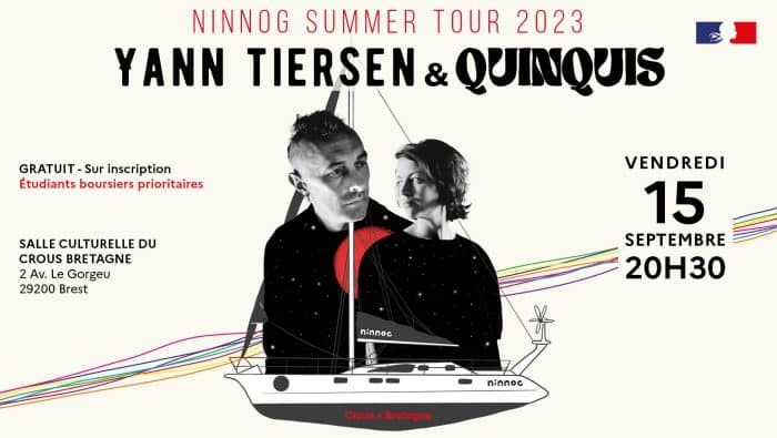 BREST : Yann Tiersen et Quinquis - Ninnog summer tour 2023 1 Actu site