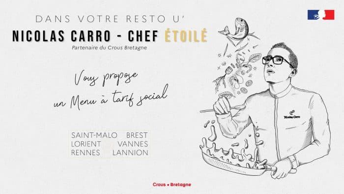 Nicolas Carro, chef étoilé, partenaire du Crous Bretagne 1 IMG 1263