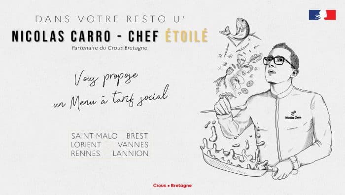 Nicolas Carro, chef étoilé, partenaire du Crous Bretagne 1 IMG 1263