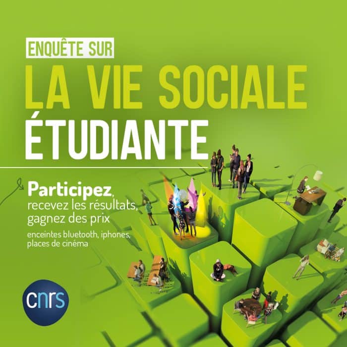 Visuel de l'enquête CNRS sur la vie sociale étudiante