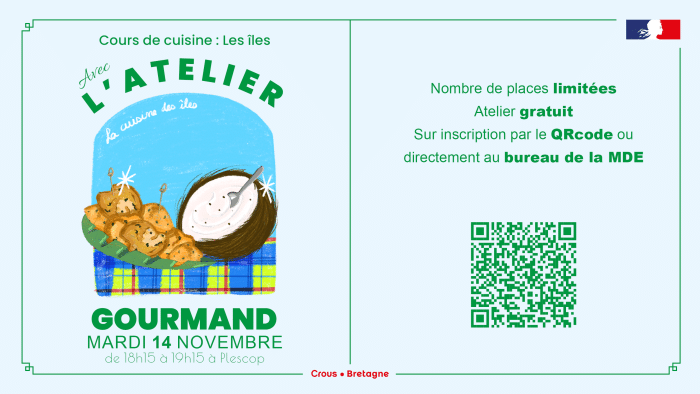 Cours de cuisine avec l'Atelier Gourmand à Plescop 1 Visuel des cours de cuisine avec l'Atelier à Plescop