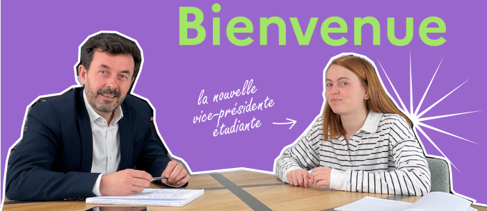Vice présidente étudiante collaboration crous bretagne. Jean-Marc Quemeneur, souhaite la bienvenue à Laure Chabot