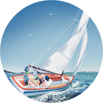 Char à voile-animation Char à voile