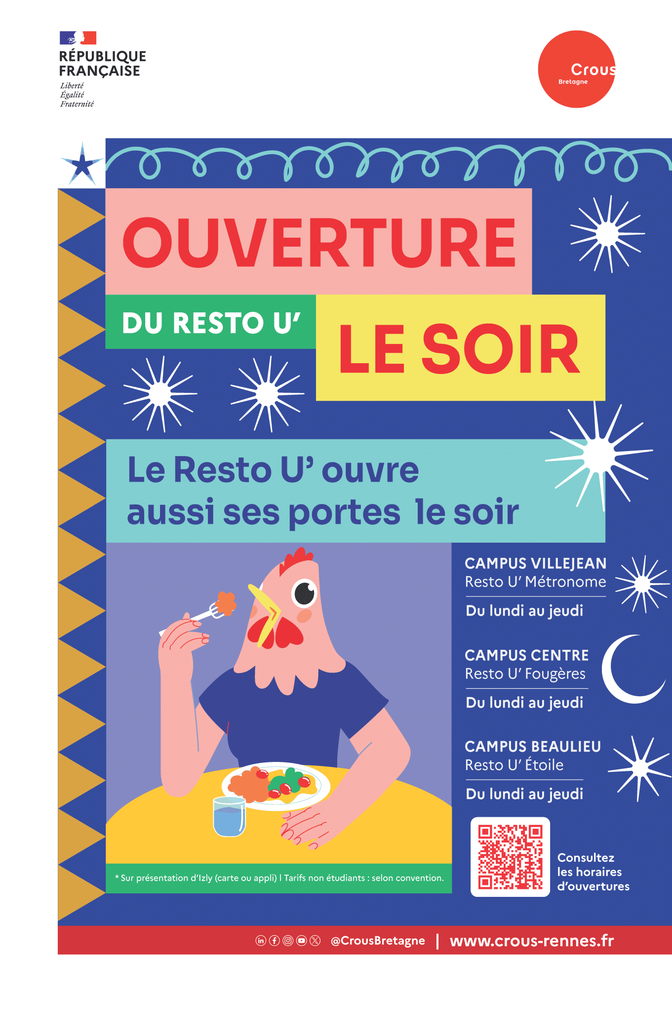 Affiche 40x60 restauration soir Rennes scaled